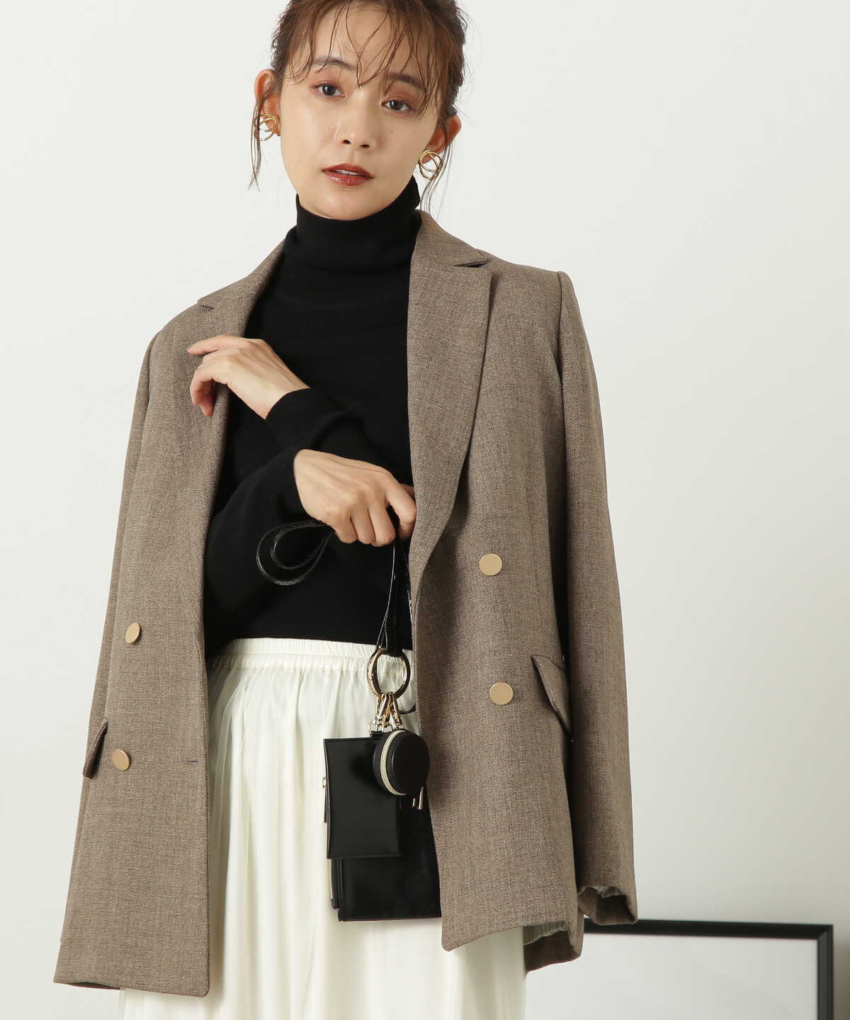 【松井愛莉さん着用】ダブルブレストテーラードジャケット《S Size Line》《WEB限定商品》