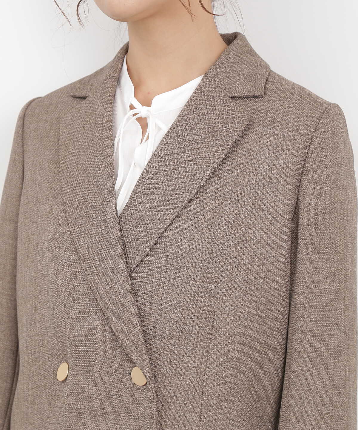 【松井愛莉さん着用】ダブルブレストテーラードジャケット《S Size Line》《WEB限定商品》