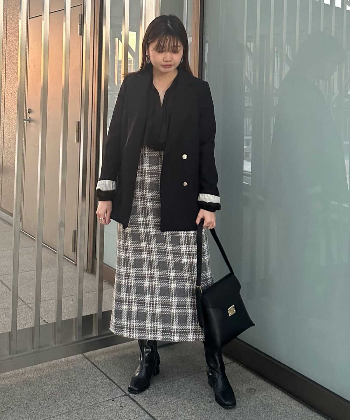 【松井愛莉さん着用】ダブルブレストテーラードジャケット《S Size Line》《WEB限定商品》