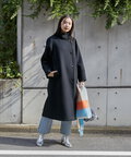 【稲垣莉生さん着用】【松井愛莉さん着用】パイルメルトンスタンドカラーロングコート《S Size Line》