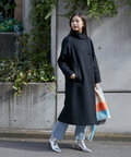 【稲垣莉生さん着用】【松井愛莉さん着用】パイルメルトンスタンドカラーロングコート《S Size Line》