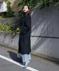 【稲垣莉生さん着用】【松井愛莉さん着用】パイルメルトンスタンドカラーロングコート《S Size Line》