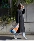 【稲垣莉生さん着用】【松井愛莉さん着用】パイルメルトンスタンドカラーロングコート《S Size Line》