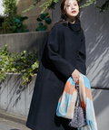 【稲垣莉生さん着用】【松井愛莉さん着用】パイルメルトンスタンドカラーロングコート《S Size Line》