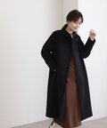 【稲垣莉生さん着用】【松井愛莉さん着用】パイルメルトンスタンドカラーロングコート《S Size Line》