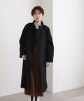 【稲垣莉生さん着用】【松井愛莉さん着用】パイルメルトンスタンドカラーロングコート《S Size Line》