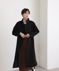【稲垣莉生さん着用】【松井愛莉さん着用】パイルメルトンスタンドカラーロングコート《S Size Line》