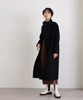 【稲垣莉生さん着用】【松井愛莉さん着用】パイルメルトンスタンドカラーロングコート《S Size Line》