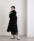 【稲垣莉生さん着用】【松井愛莉さん着用】パイルメルトンスタンドカラーロングコート《S Size Line》