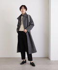 【稲垣莉生さん着用】【松井愛莉さん着用】パイルメルトンスタンドカラーロングコート《S Size Line》