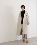 【稲垣莉生さん着用】【松井愛莉さん着用】パイルメルトンスタンドカラーロングコート《S Size Line》