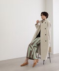 【稲垣莉生さん着用】【松井愛莉さん着用】パイルメルトンスタンドカラーロングコート《S Size Line》