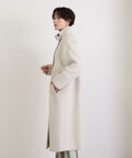 【稲垣莉生さん着用】【松井愛莉さん着用】パイルメルトンスタンドカラーロングコート《S Size Line》