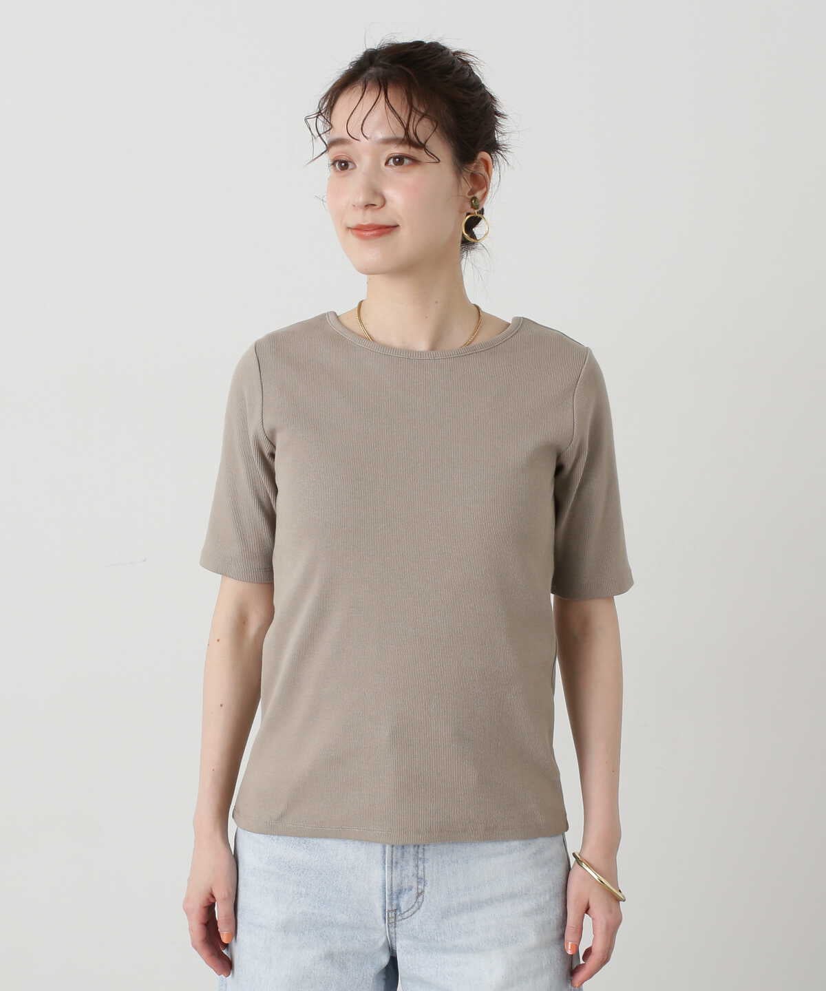 テレコハーフスリーブＴシャツ | N. Natural Beauty Basic* | ノード