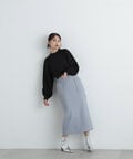 【青木瞳さん着用】【美人百花12月号掲載】起毛ポケットストレートスカート《S Size Line》