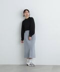 【青木瞳さん着用】【美人百花12月号掲載】起毛ポケットストレートスカート《S Size Line》