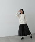 【Mikakoさん着用】シャイニーティアードスカート