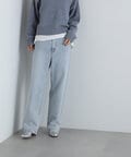 【新野尾七奈さん着用】ハイウエストストレートデニムパンツ《S Size Line》