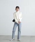 【新野尾七奈さん着用】【Mikakoさん着用】ナチュラルフレアデニムパンツ《S Size Line》