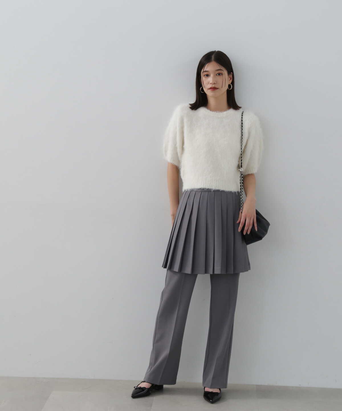 プリーツスカートレイヤードパンツ | N. Natural Beauty Basic  