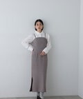 【青木瞳さん着用】ベアトップストレートワンピース《S Size Line》