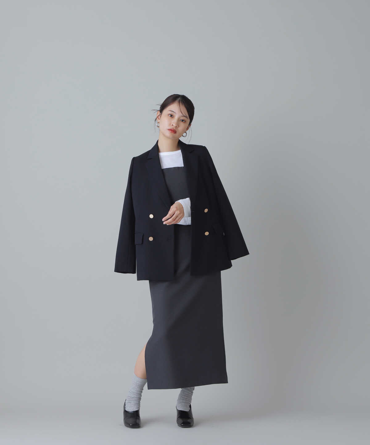 seyto カットスリットダブルブレストテーラードジャケット seyto