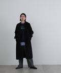 【新野尾七奈さん着用】ビーバーメルトンロングチェスターコート《グレー：WEB限定》《S Size Line》