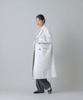 【新野尾七奈さん着用】ビーバーメルトンロングチェスターコート《グレー：WEB限定》《S Size Line》