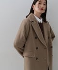 【新野尾七奈さん着用】ビーバーメルトンロングチェスターコート《グレー：WEB限定》《S Size Line》