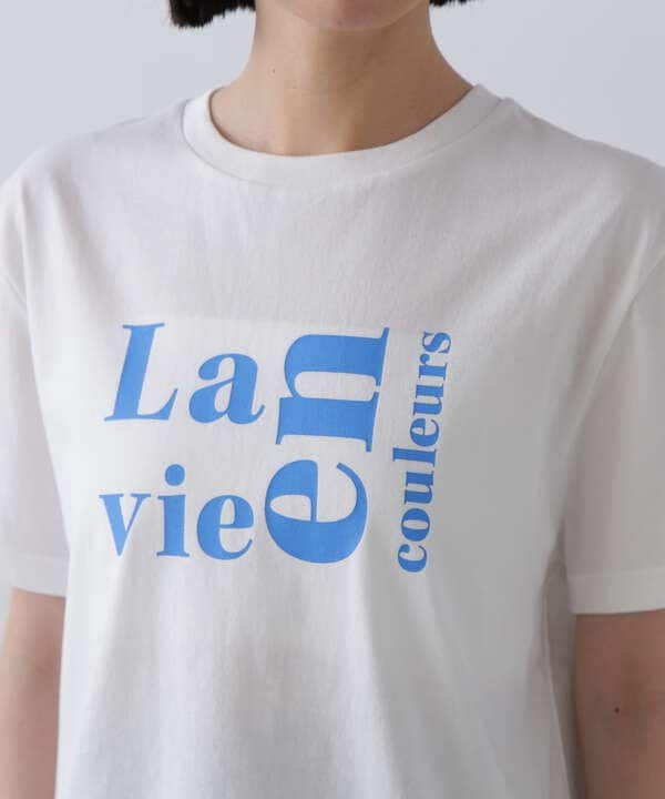 【La vie en couleurs】ロゴプリントTシャツ