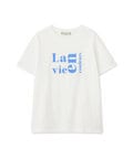 【La vie en couleurs】ロゴプリントTシャツ