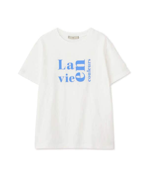 【La vie en couleurs】ロゴプリントTシャツ