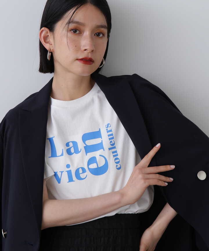 【La vie en couleurs】ロゴプリントTシャツ