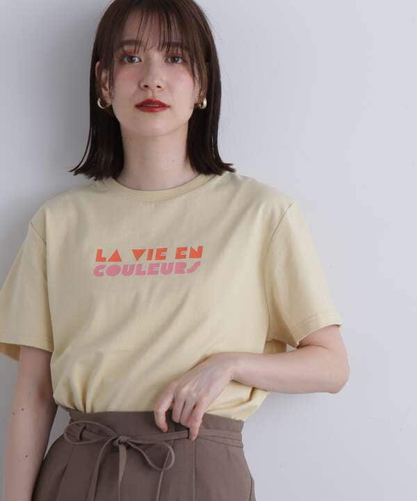 【La vie en couleurs】ロゴプリントTシャツ