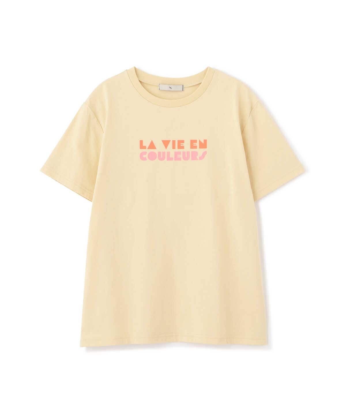 【La vie en couleurs】ロゴプリントTシャツ