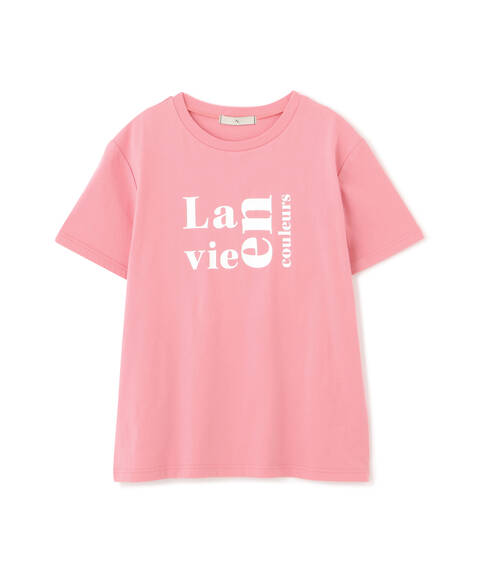 【先行予約7月上旬-7月中旬入荷予定】【La vie en couleurs】ロゴプリントTシャツ