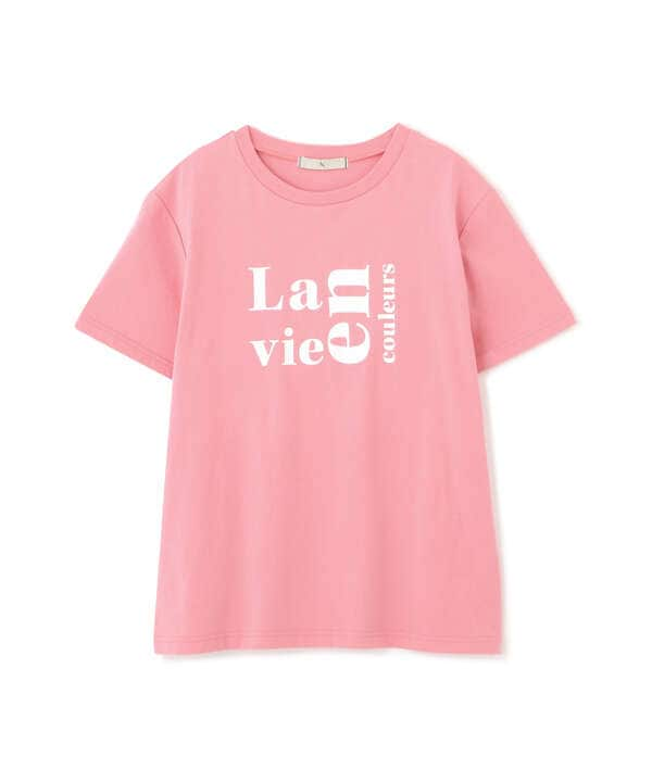 【La vie en couleurs】ロゴプリントTシャツ