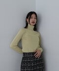 【新野尾七奈さん着用】ビスチェ切替タートルネックニット