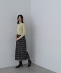 【新野尾七奈さん着用】ビスチェ切替タートルネックニット