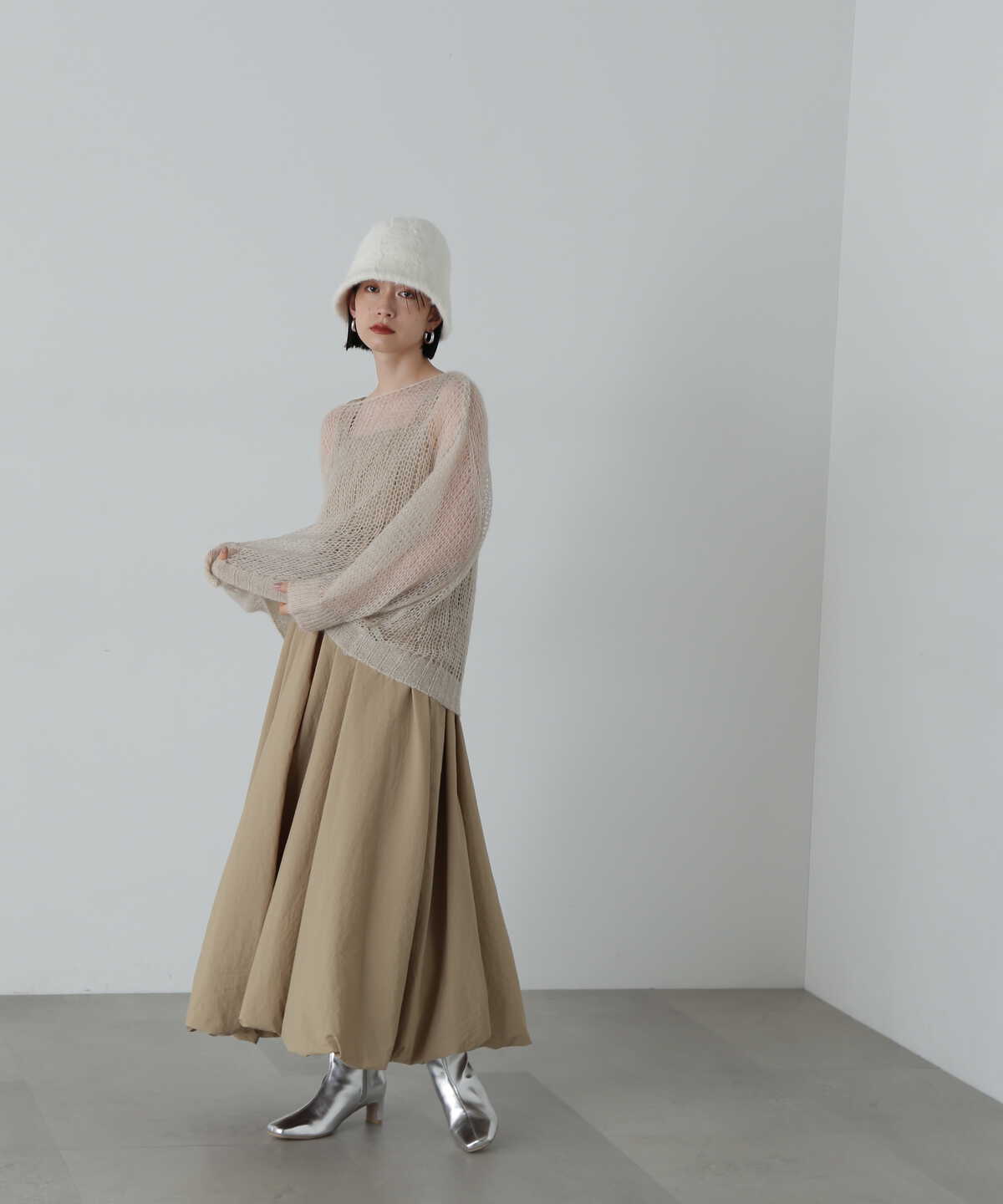 BEAUTY&YOUTH UNITED ARROWS（ビューティーアンドユースユナイテッドアローズ）の「モヘヤミックス透かし編みニットプルオーバー（ ニット/セーター）」 - WEAR