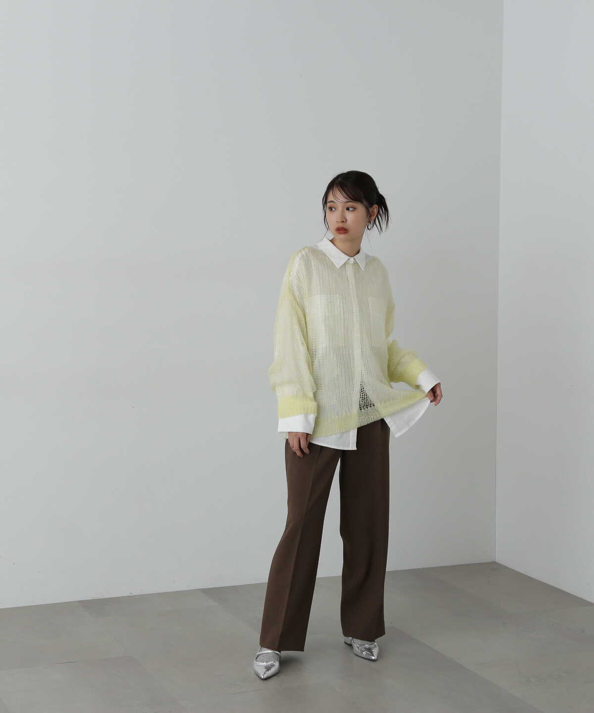 透かし編みモヘヤ混ニット | N. Natural Beauty Basic* | ノード センス - NODE SENSE