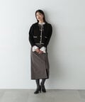 【新野尾七奈さん着用】ゴールドボタン接結カーディガン