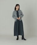 【青木瞳さん着用】ミックスドットワンピース《S Size Line》