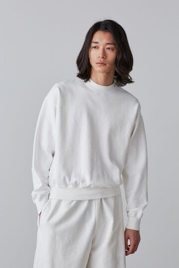 Ｙ / ORGANIC COTTON BLEND HEAVY WEIGHT FLEECE CREW NECK_030