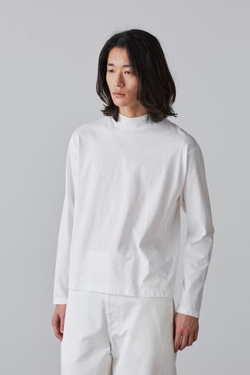 Ｙ / ORGANIC COTTON JERSEY MOCK NECK L/S T_030