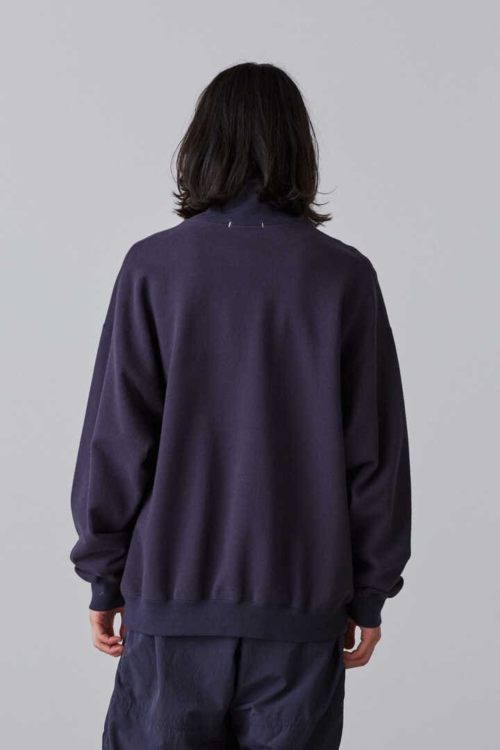 Ｙ / ORGANIC COTTON BLEND HEAVY WEIGHT FLEECE HALF ZIP4