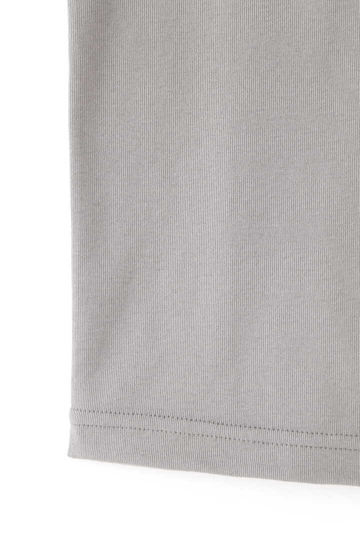 BLURHMS / HIGH TWIST SHEER RIB HENLEY-NECK N/S5