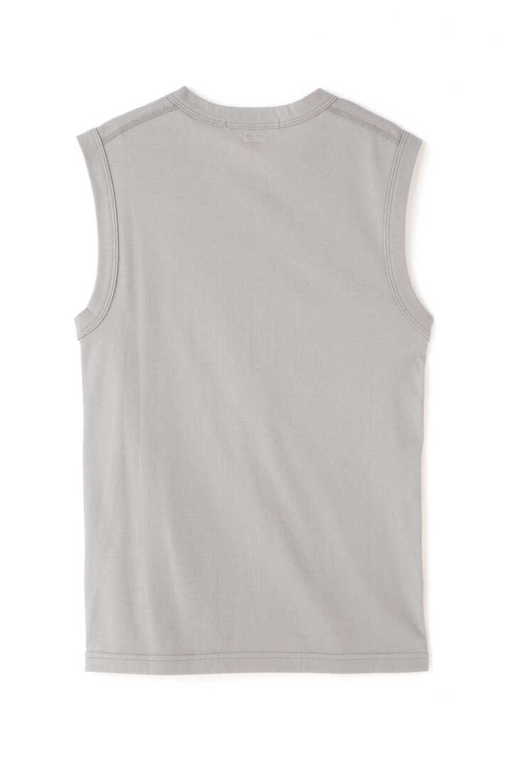 BLURHMS / HIGH TWIST SHEER RIB HENLEY-NECK N/S2
