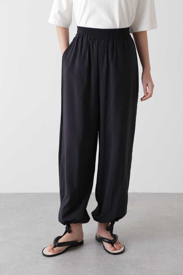 STUDIO NICHOLSON / SUSTAINABLE VISCOSE WIDE LEG DRAWCORD PANTS1