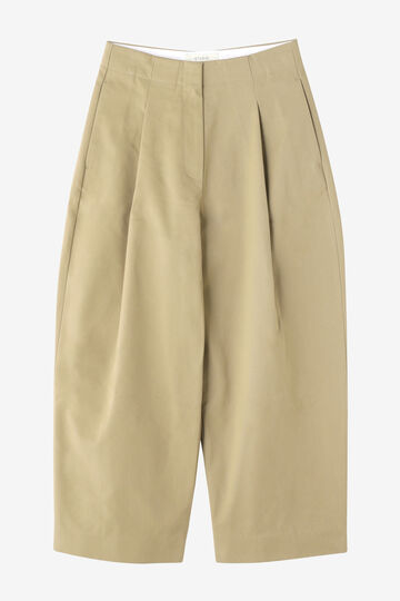 STUDIO NICHOLSON / PEACHED COTTON TWILL DEEP PLEAT VOLUME ANKLE CROP_040